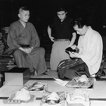 the Noh masks a summer airing